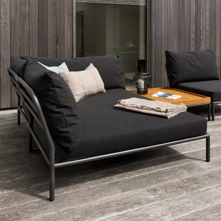 HOUE - Level 2 Cozy Sofa, links, dark grey / alpine