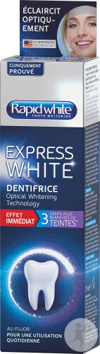 Rapid White Express White Dentifrice Blanchissant Tube 75ml