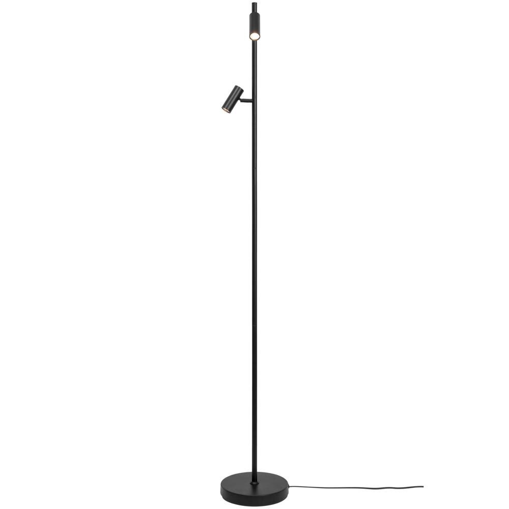 Omari LED vloerlamp in zwart, 2 x 3,2W, 720lm