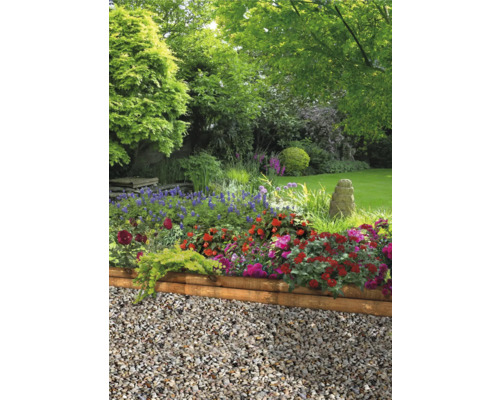 Rechte tuinafboording 50x20 cm naturel