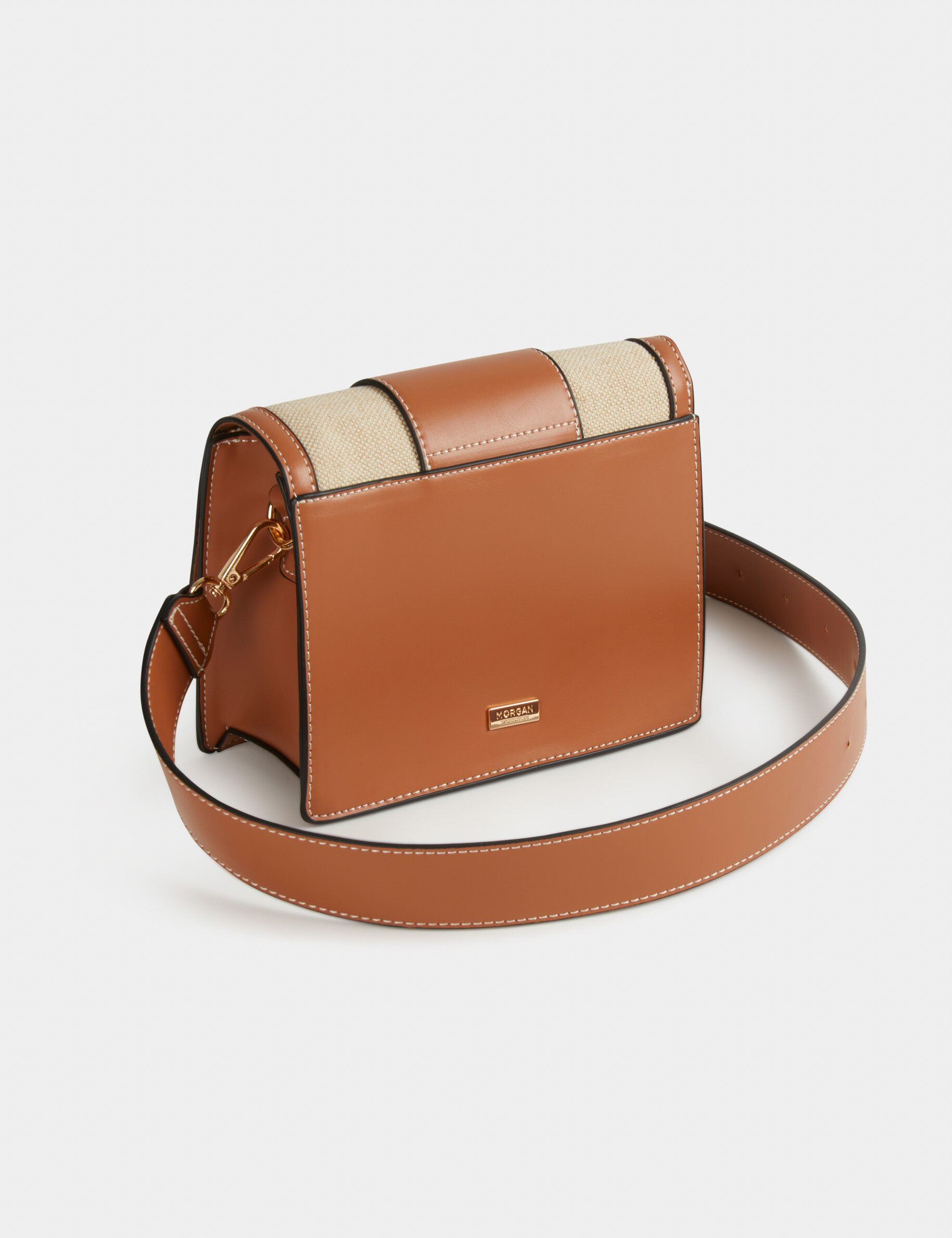 Sac à rabat avec boucle marron femme - marron