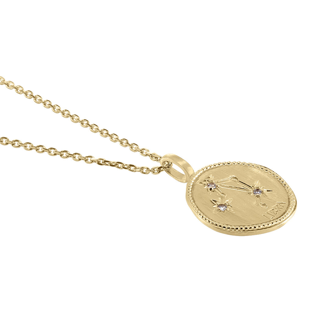 Collier Iago Plaqué Or Oxydes De Zirconium