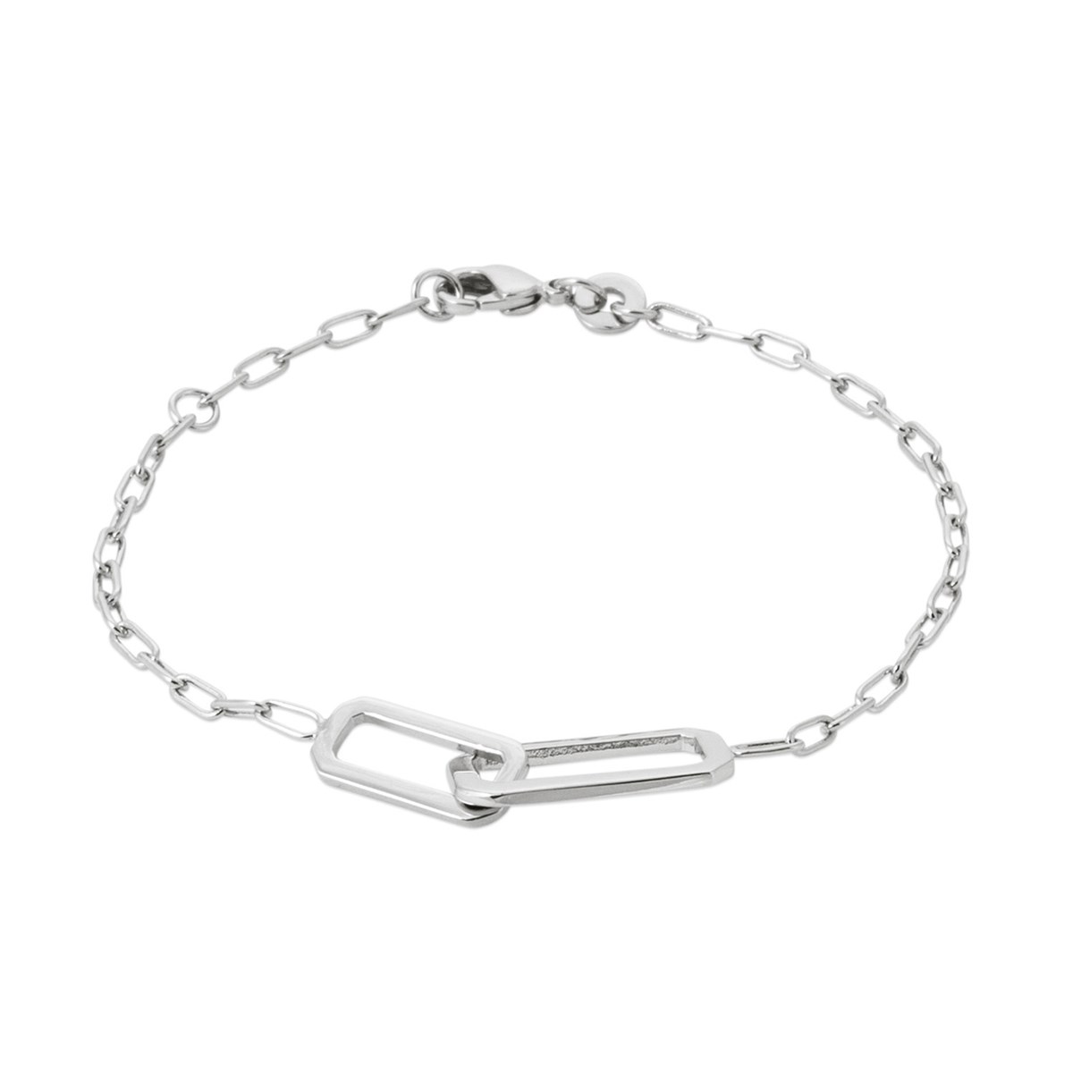 Bracelet Brillaxis en argent rhodié