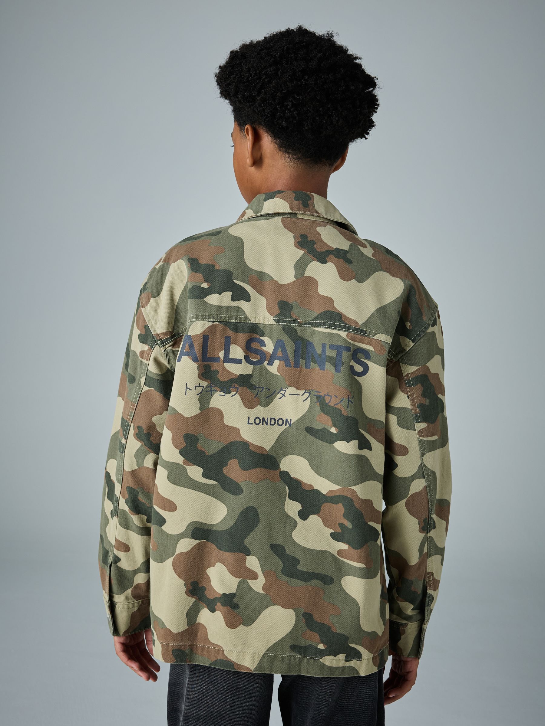 smALLSAINTS Camo Underground Shacket and T-Shirt Set