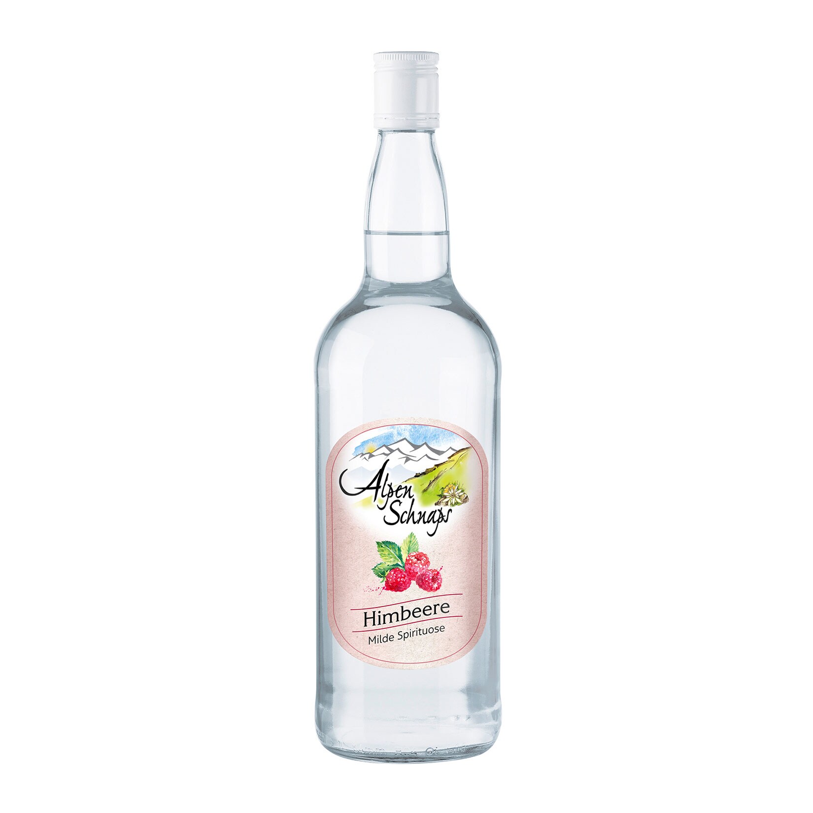 Alpenschnaps Himbeere 35,0 % vol 1,0 Liter