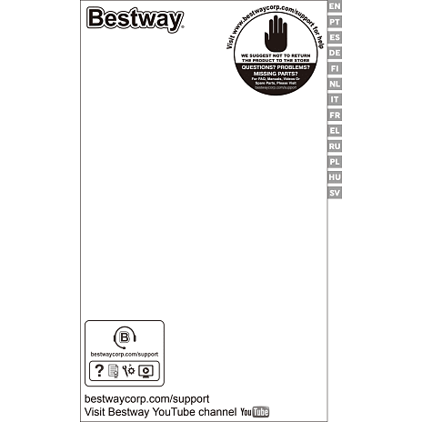 Bestway pool Ø: 366 x 76 cm