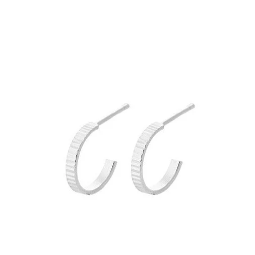 Pernille Corydon  Sea Reflection Mini hoops - sølv
