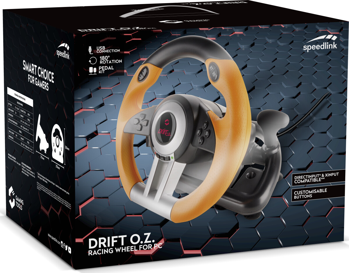 Speedlink - Drift O.Z. Rat Og Pedaler Til Pc