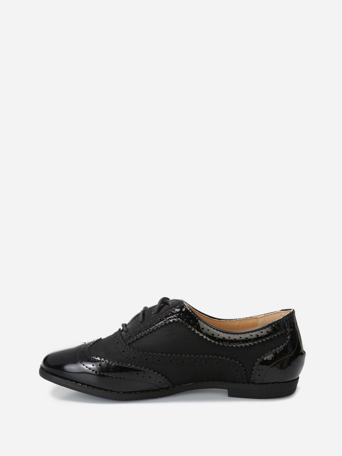 Richelieus bi-matière- Noir