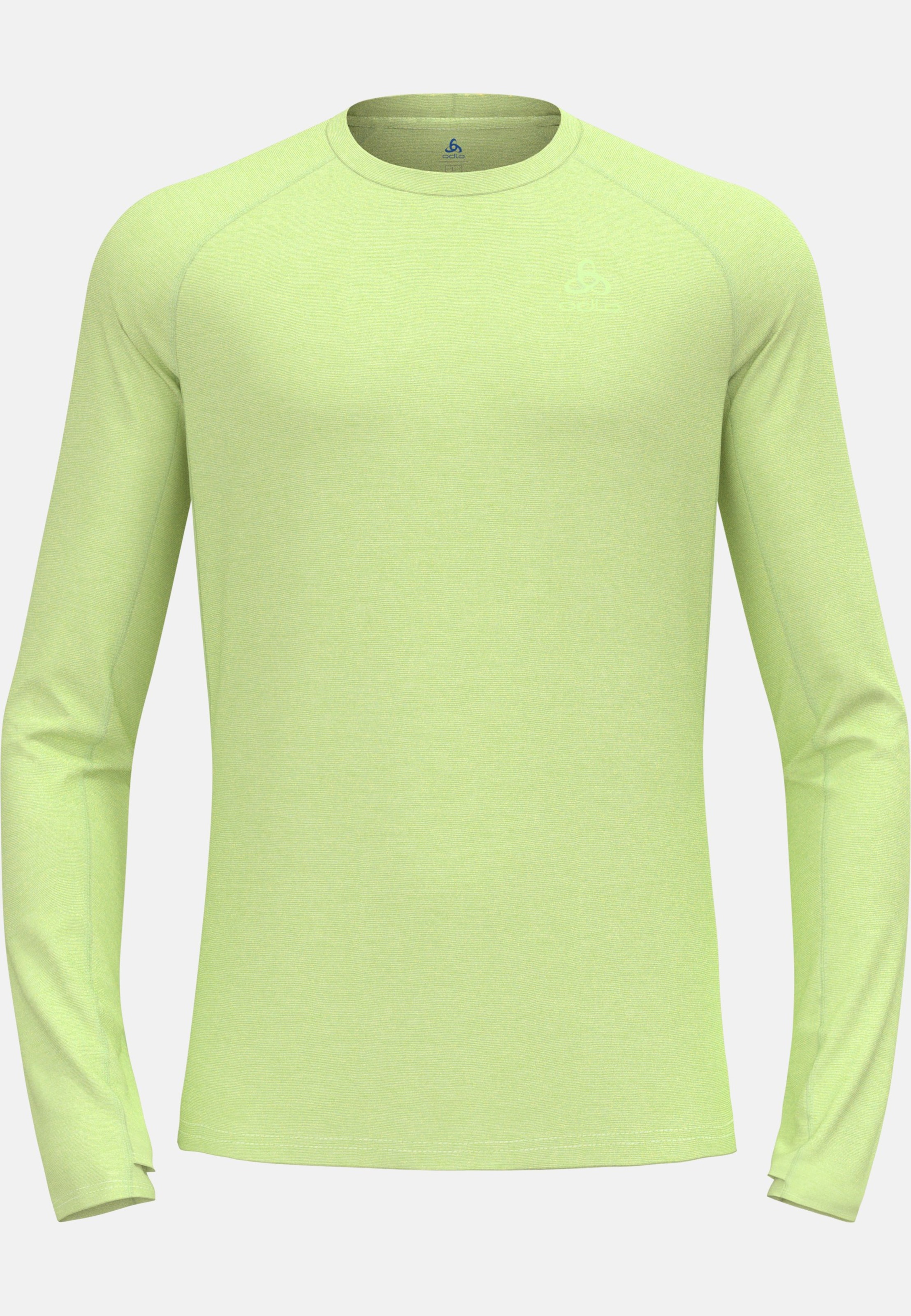 Langärmeliges X-Alp Performance Wool 115 Trailrunning-Shirt in shadow lime melange