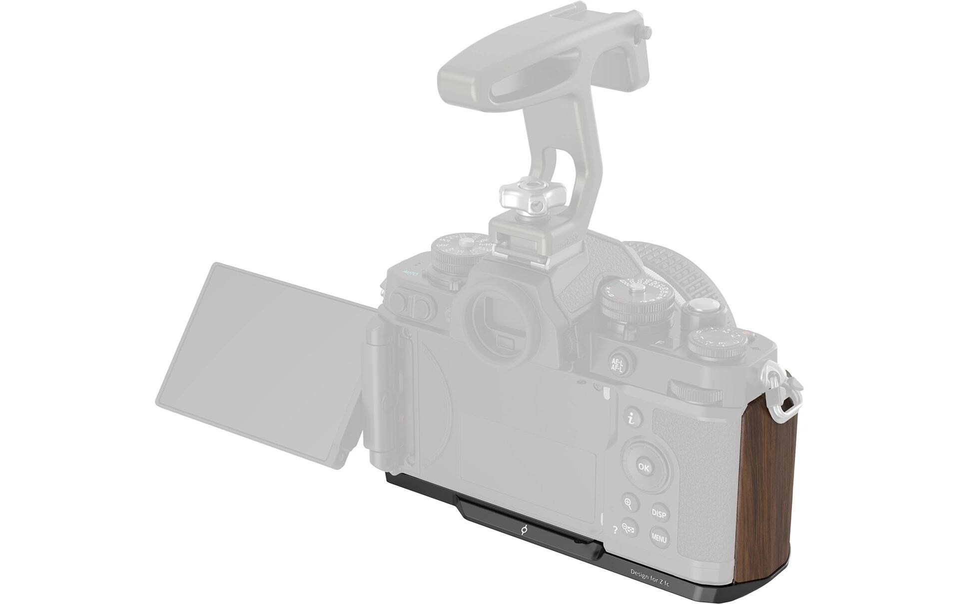 L-Winkel Nikon Z fc SchwarzL-förmiger Holzgriff für Nikon Z fc