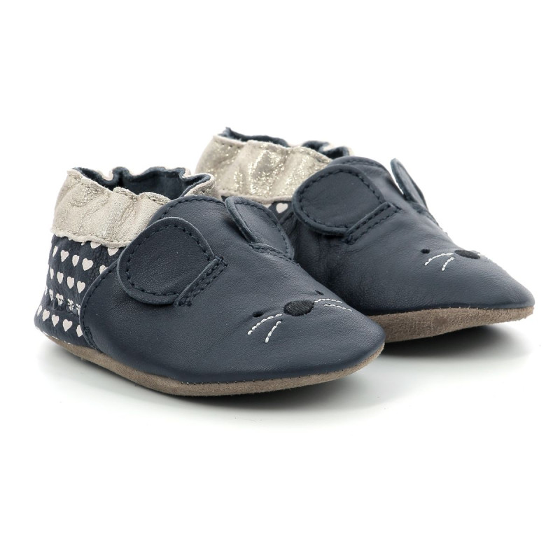 Robeez Robeez Chaussons Mouse Nose Marine