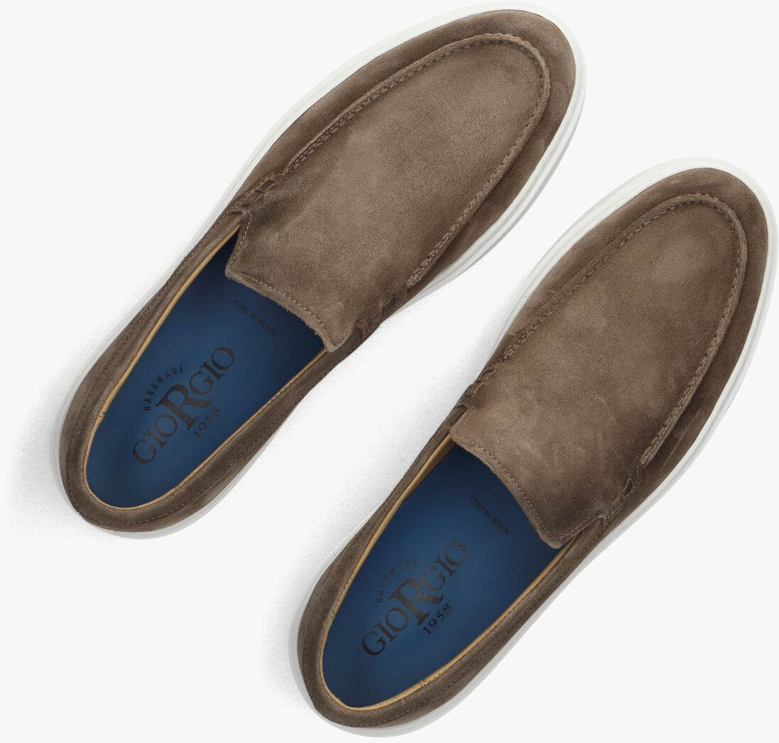 taupe giorgio loafers 13781