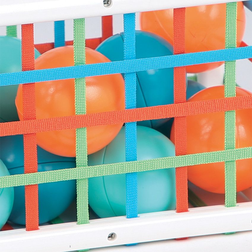 Cube de manipulation avec balles - Ecru