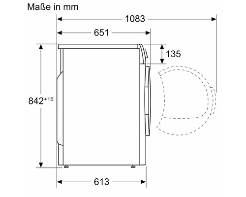 Bosch WTH83VV3 warmtepompdroger, 8 kg capaciteit