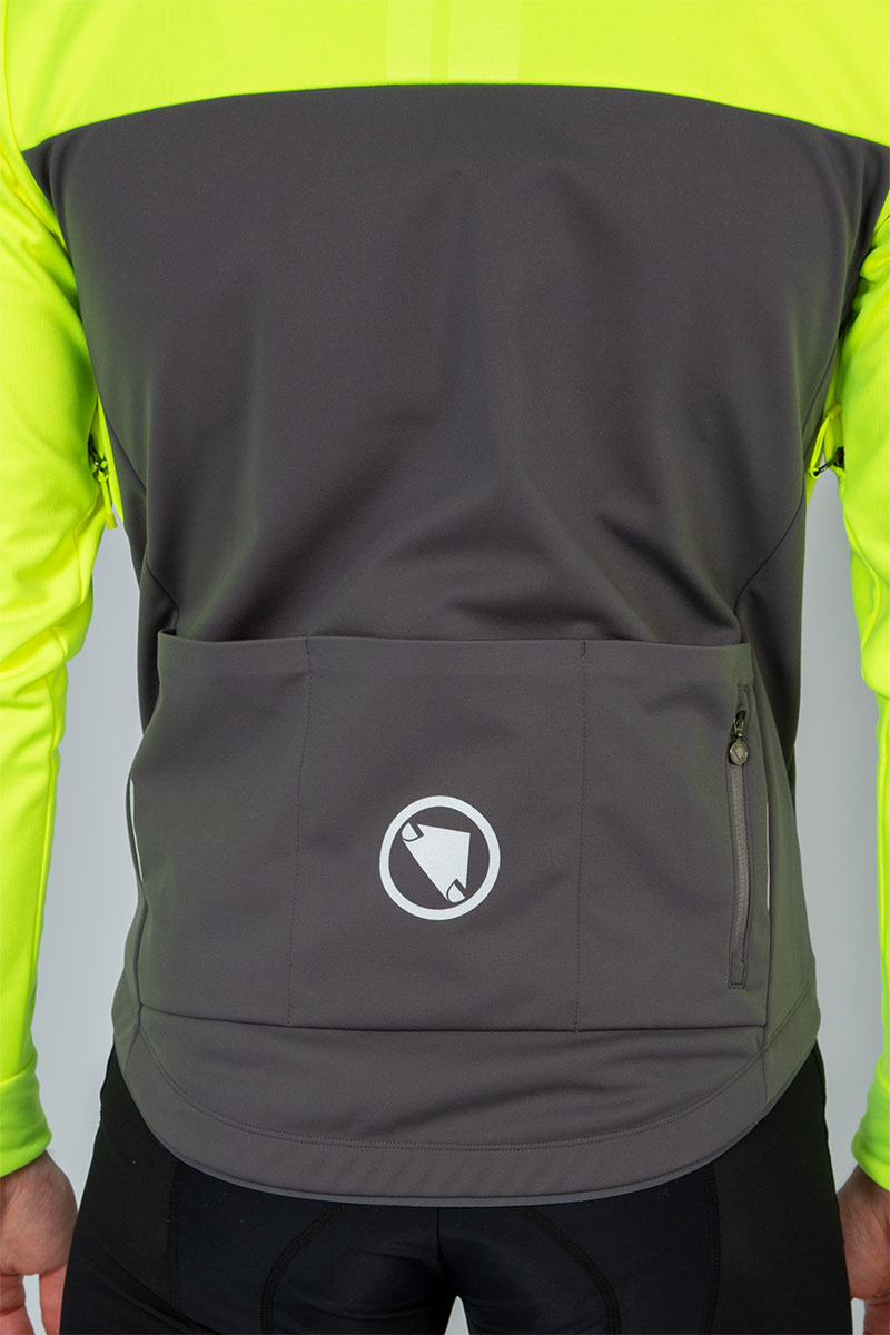 Endura Windchill Jakke II Sort/Gul Hi-Viz
