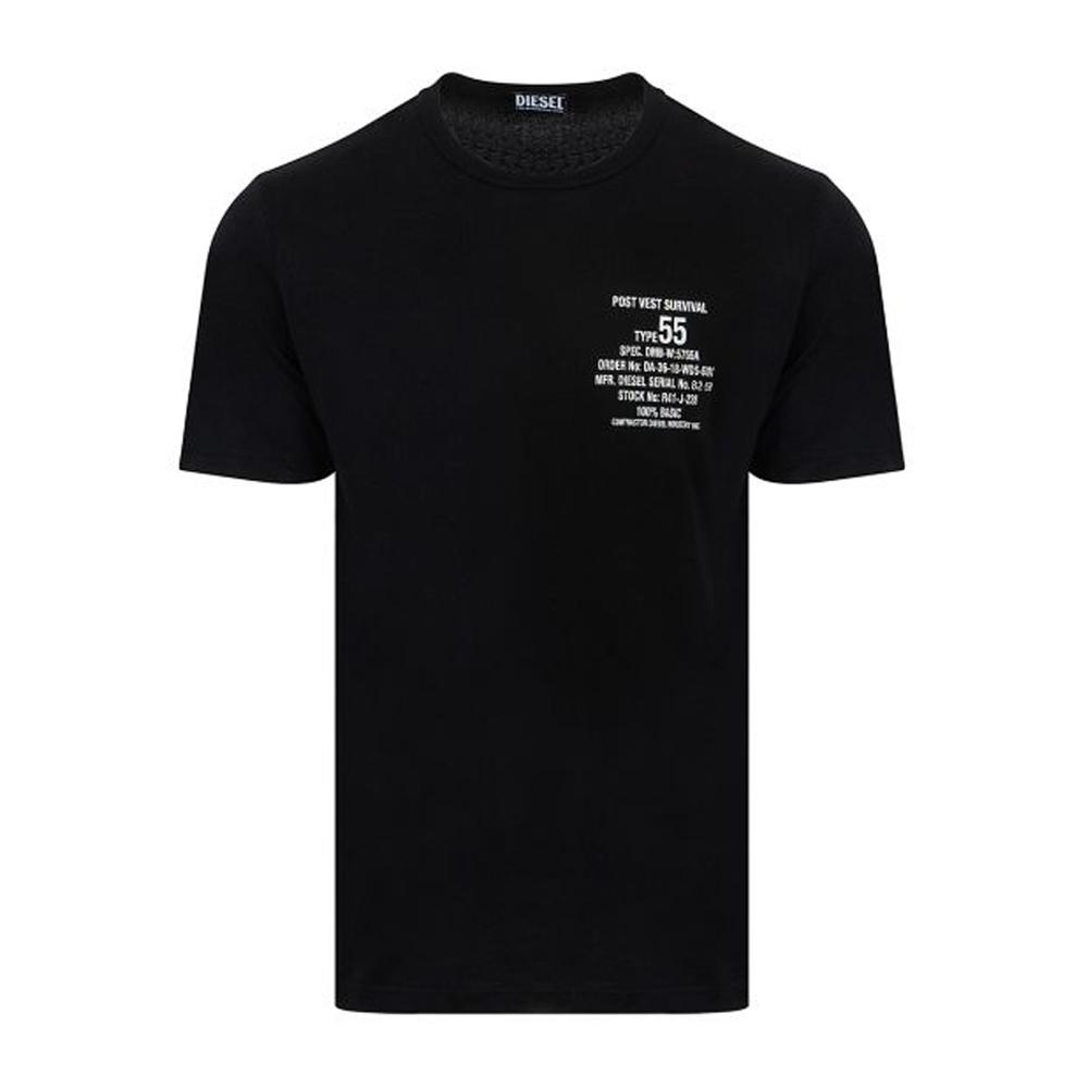 Diesel T-shirt Noir Homme Diesel Tjust