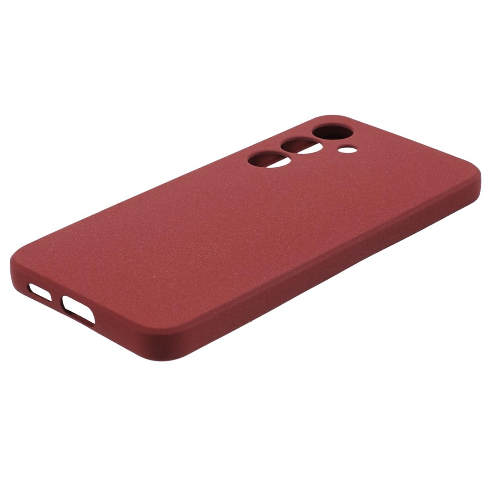 Samsung Galaxy S24 Gummi Case Hülle mit Kameraschutz - Dunkelrot