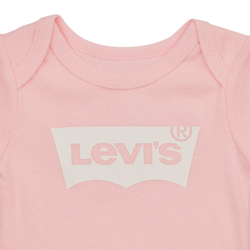 Levi's - LHN BATWING ONESIE HAT BOOTIE - Rose / Blanc