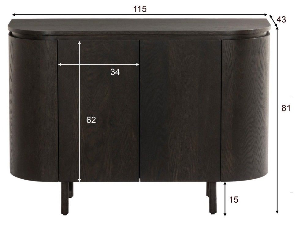 Dressoir Tobago B115 x D43 x H81 cm