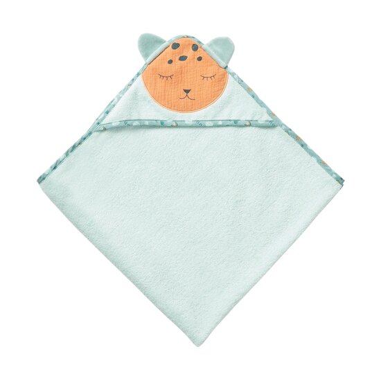 Au cœur de la jungle Cape de bain en éponge   Green Morning        75 x 75 cm   de               Petit à petit
