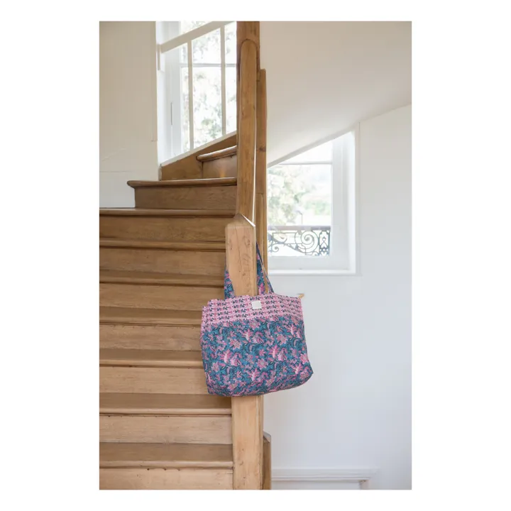 Louise Misha Tote Bag Beverly Coton Bio - Collection Femme | Bleu canard