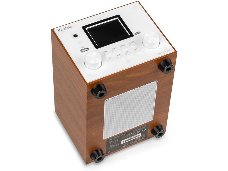 Audizio DAB  Radio Vieste Weiss DAB  Radio mit Stereo Lautsprecher und Subwoofer