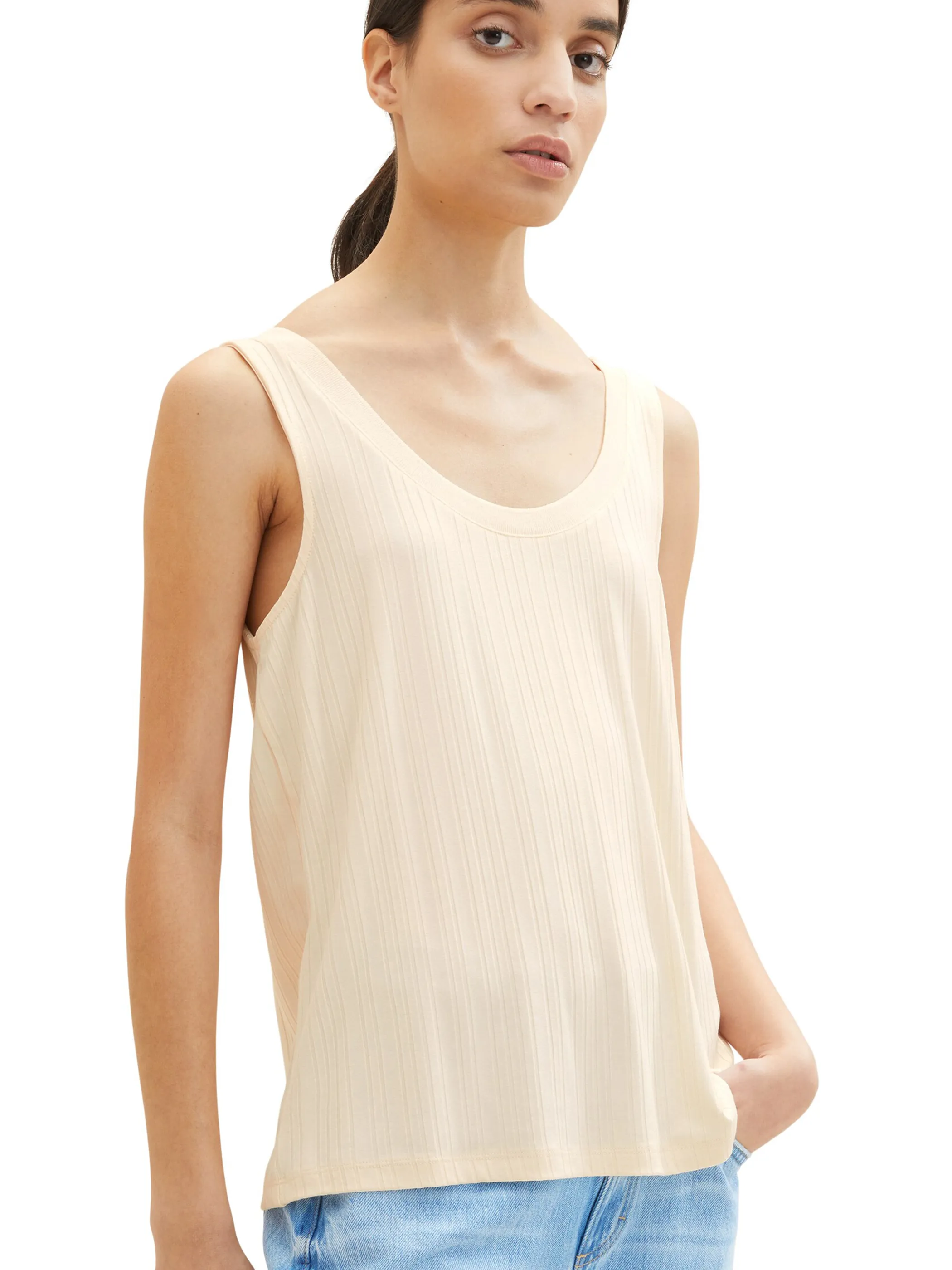 Damen Ripp Top