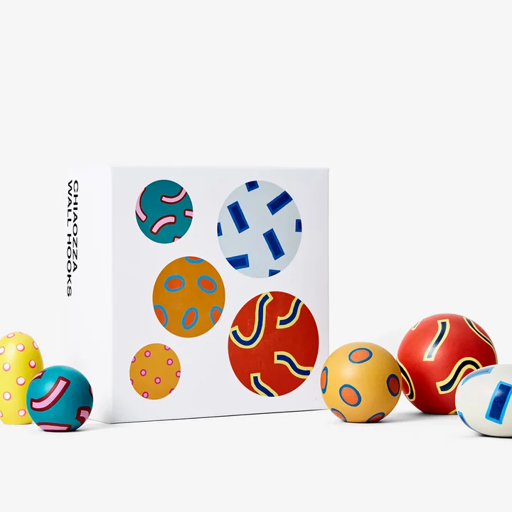 Areaware - Chiaozza Wandhaken, multicolor (5er-Set)