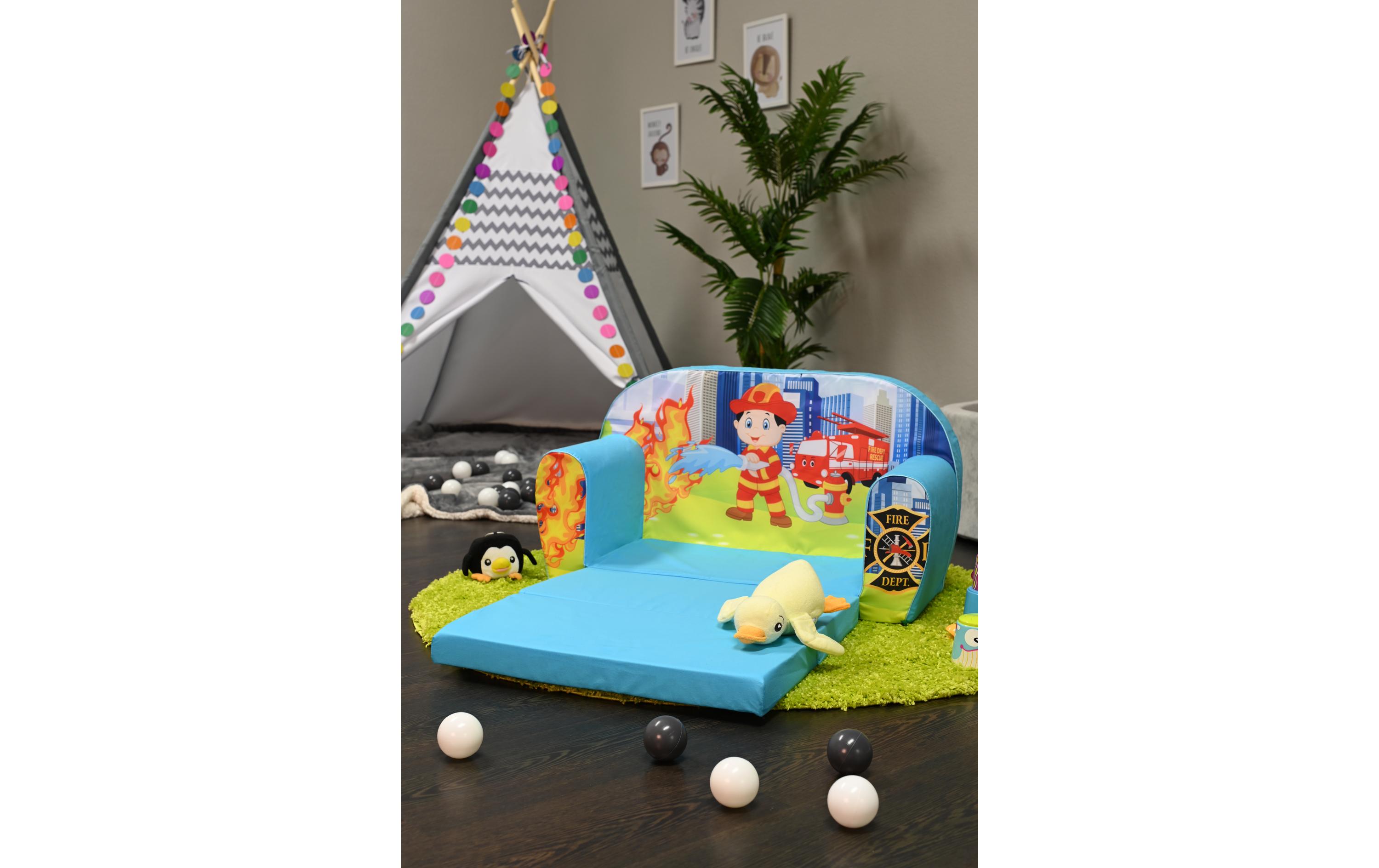 Kindersofa FeuerwehrKlappsofa