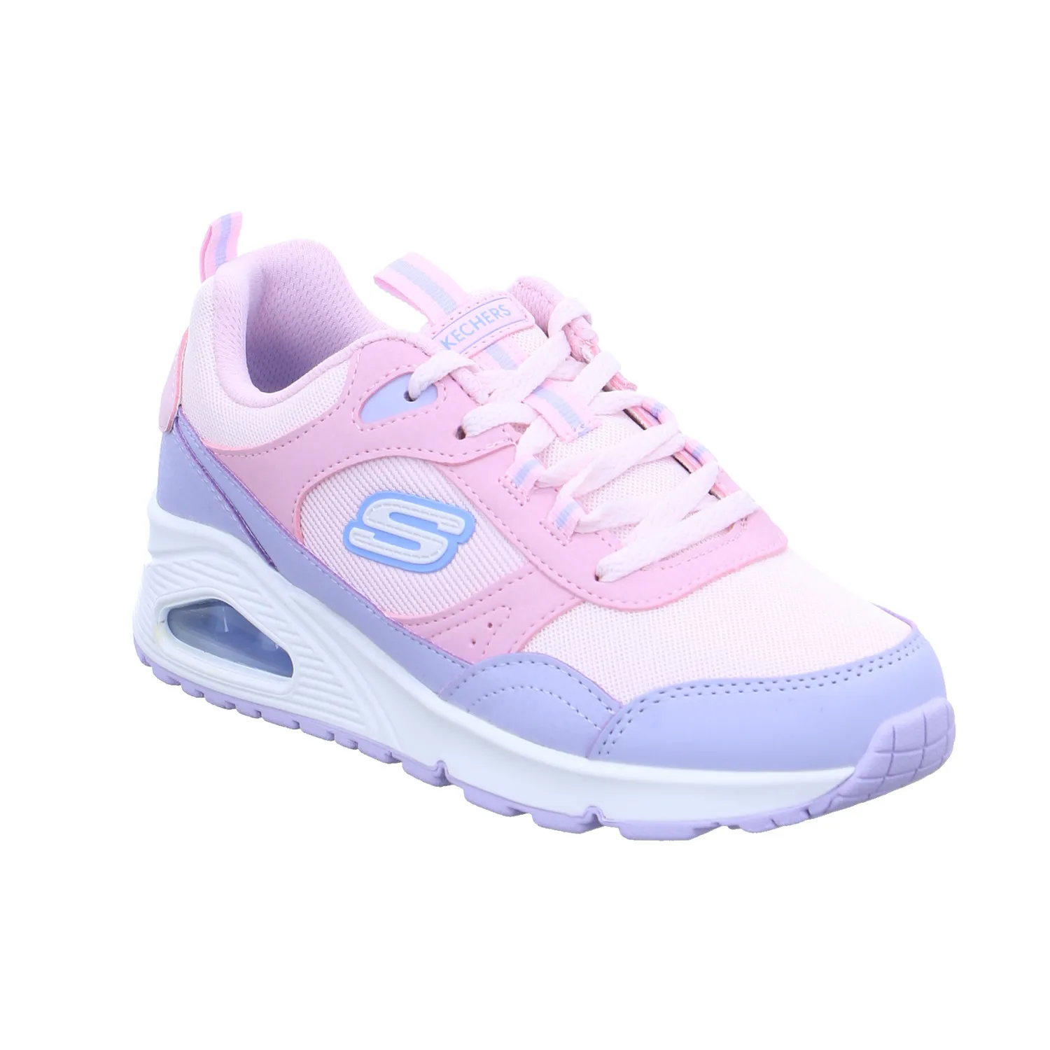 SKECHERS Mädchen-Halbschuh Binder Rosa Lederimitat  Sneaker