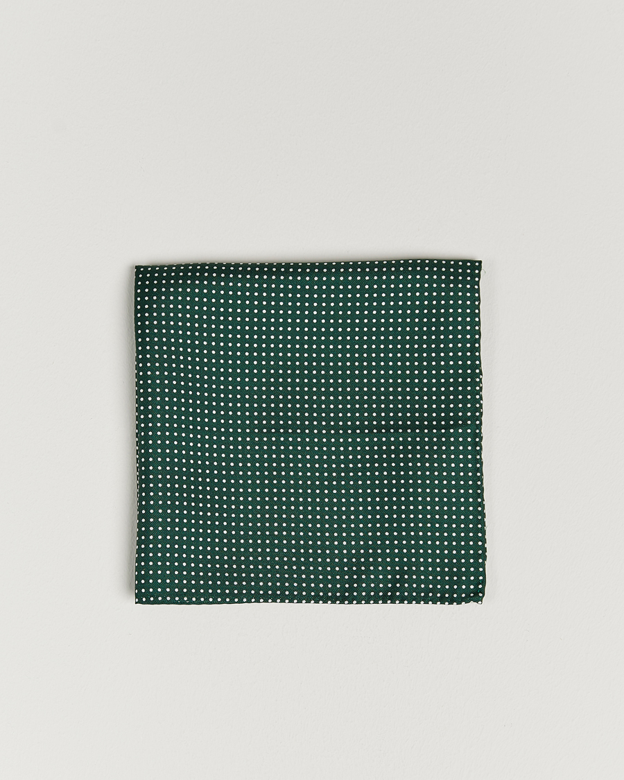 Amanda Christensen Handkerchief Dot Silk Bottle Green