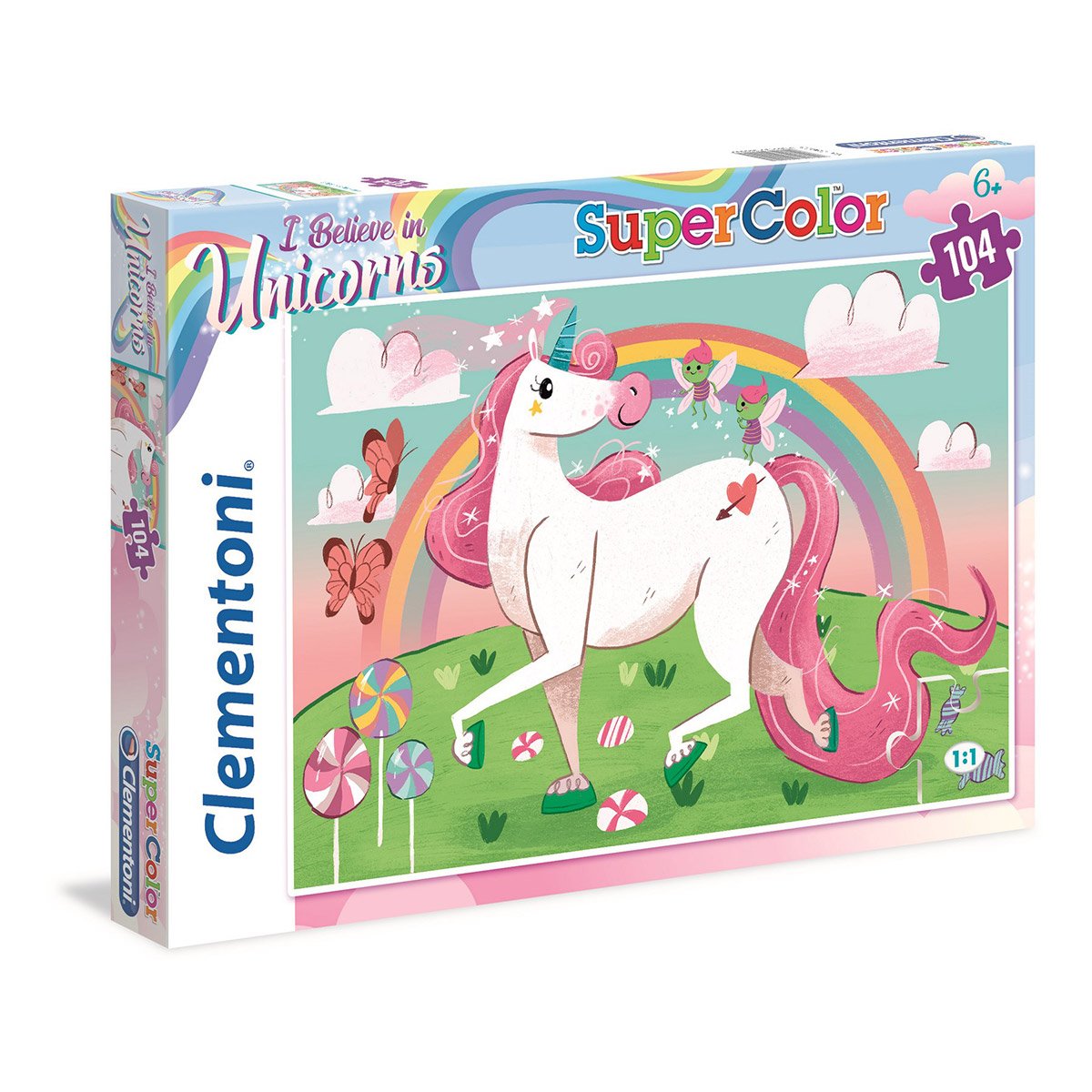 Puzzle Supercolor 104 pièces Licornes