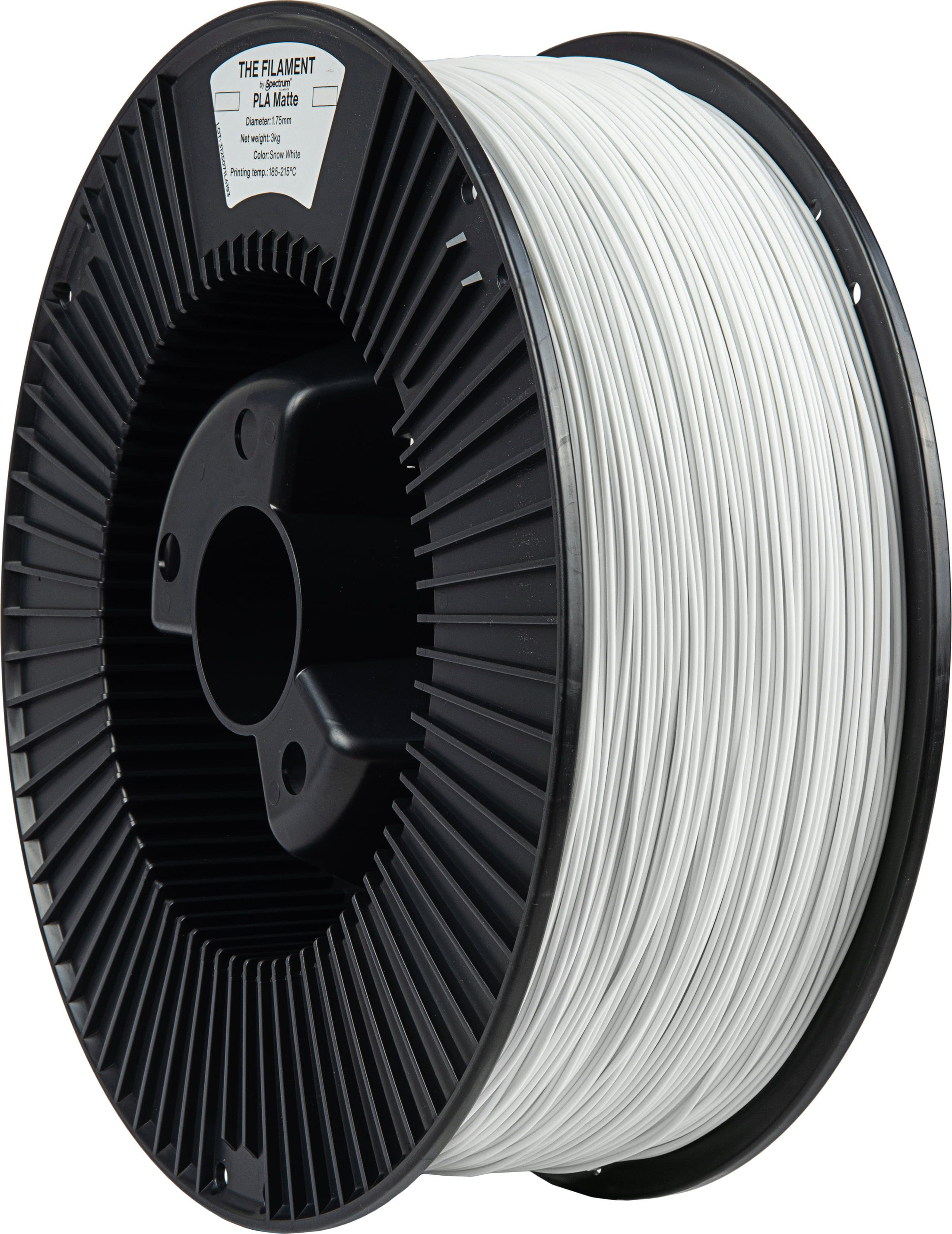 The Filament  PLA Matte Snow White, 1,75 mm / 3000 g    Mattes PLA für funktionale & dekorative Anwendungen in Snow White