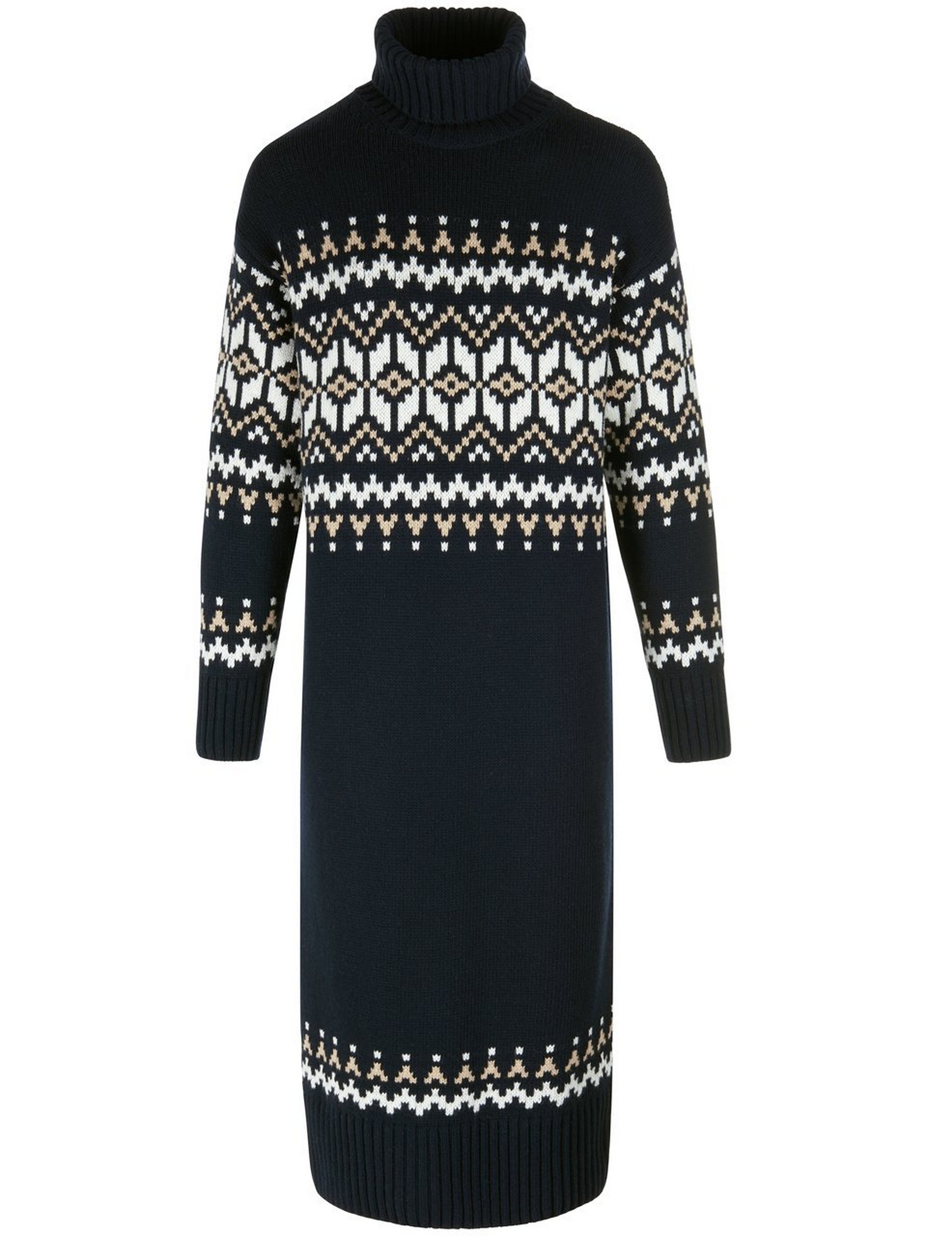 Strickkleid mit Fairisle-Muster