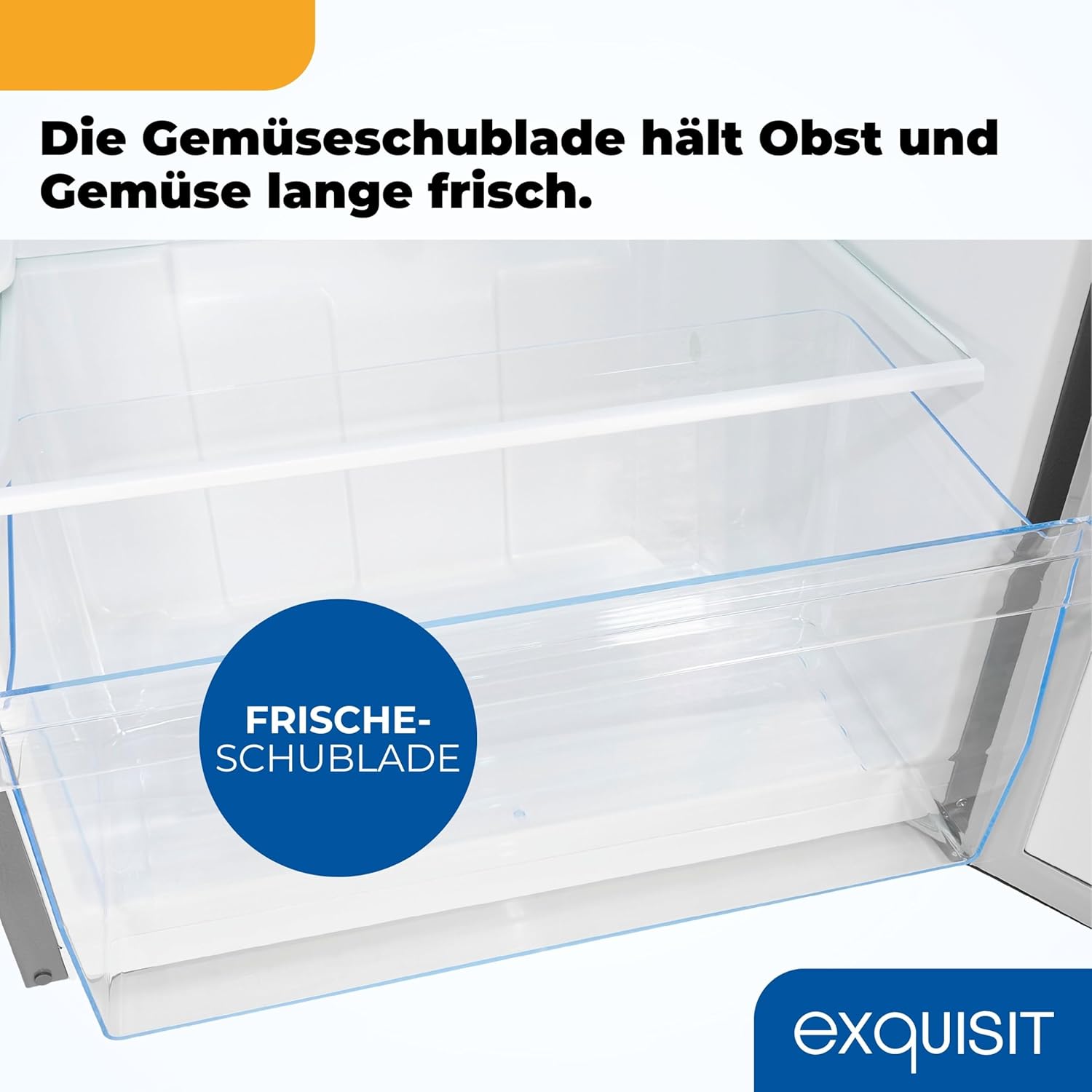 Exquisit Kühlschrank ohne Gefrierfach, Großer Kühlschrank silber, 5 Ablagen, 242 Liter, Vollraumkühlschrank 143 cm hoch, KS5320-V-H-010E inoxlook