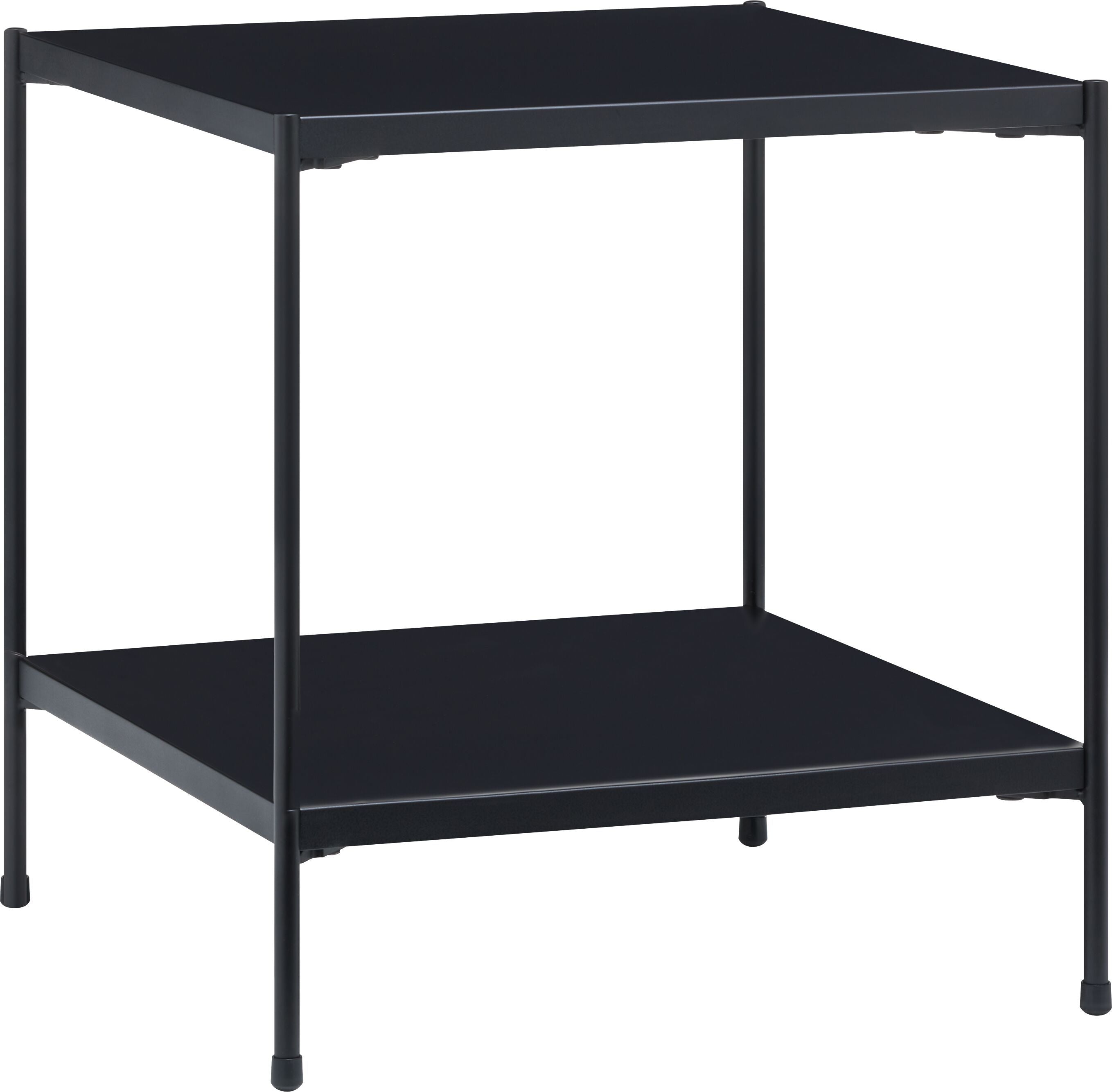 MALA Nachttisch - Schwarz / B: 40.0 cm x T: 40.0 cm x H: 43.0 cm