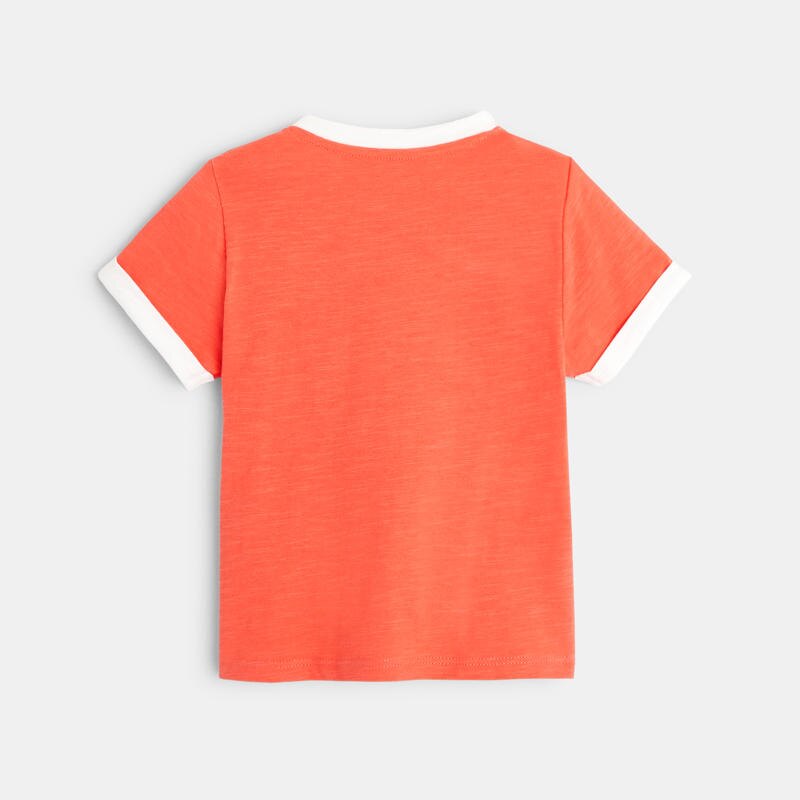T-shirt éléphant surfer orange bébé garçon Orange