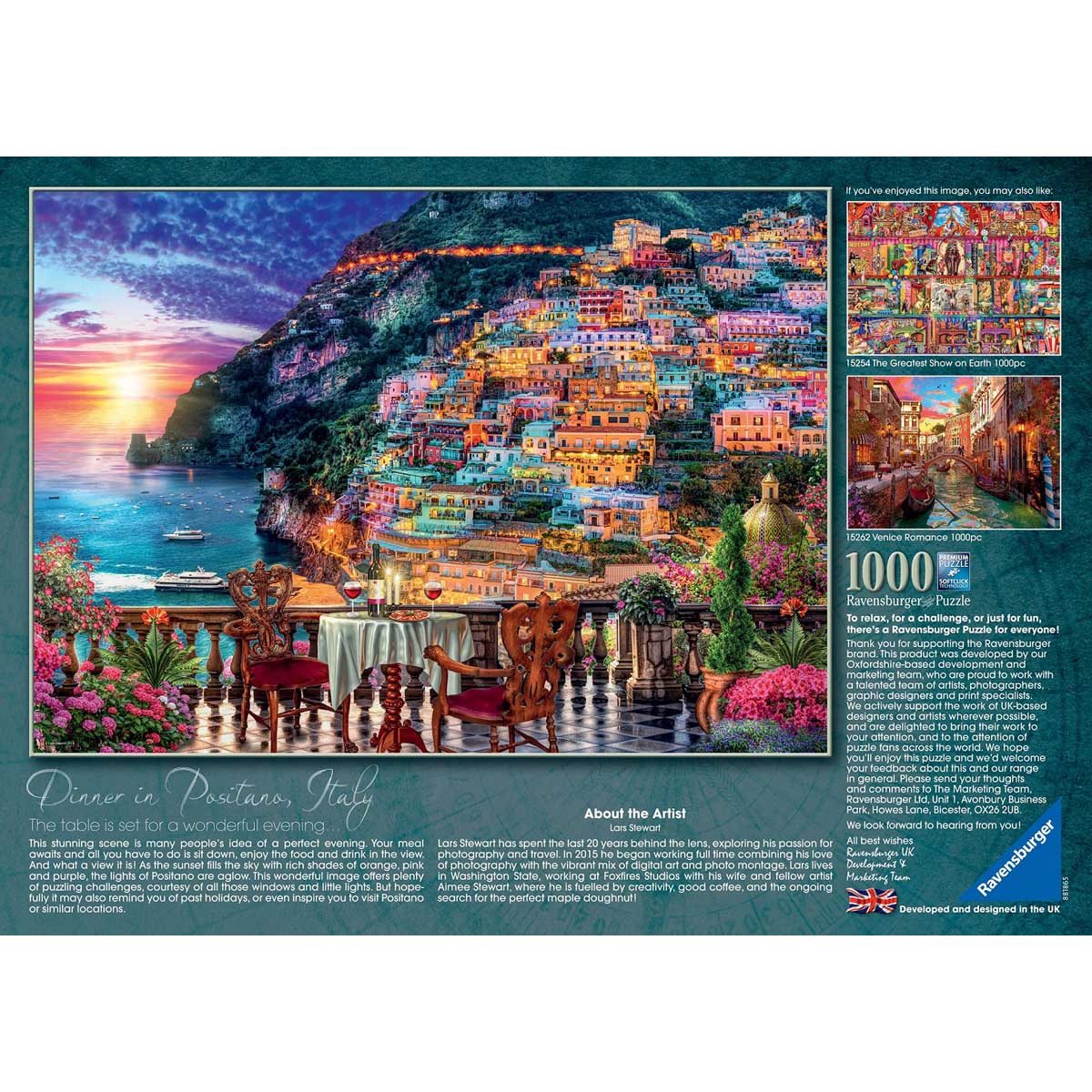 Dinner In Positano Italy 1000Piece Jigsaw Puzzle (Jigsaw)