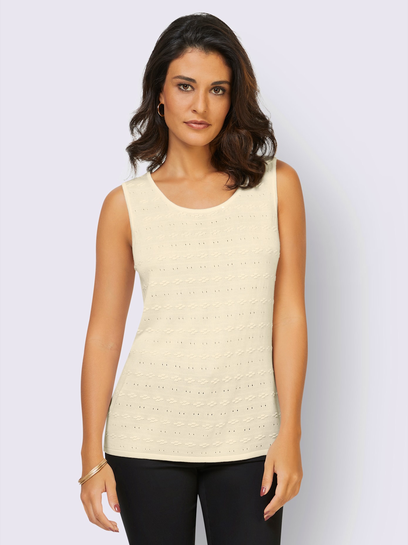Débardeur en tricot 10% soie