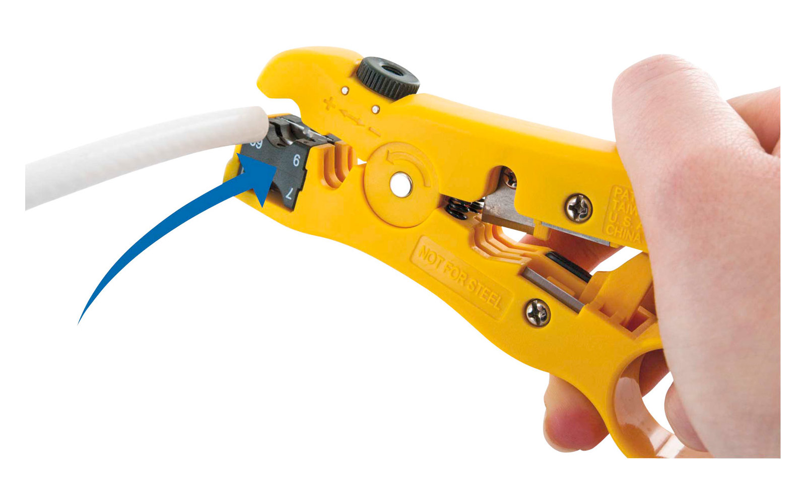 InnTec Abisolierzange mit integrierter Cutter-Klinge