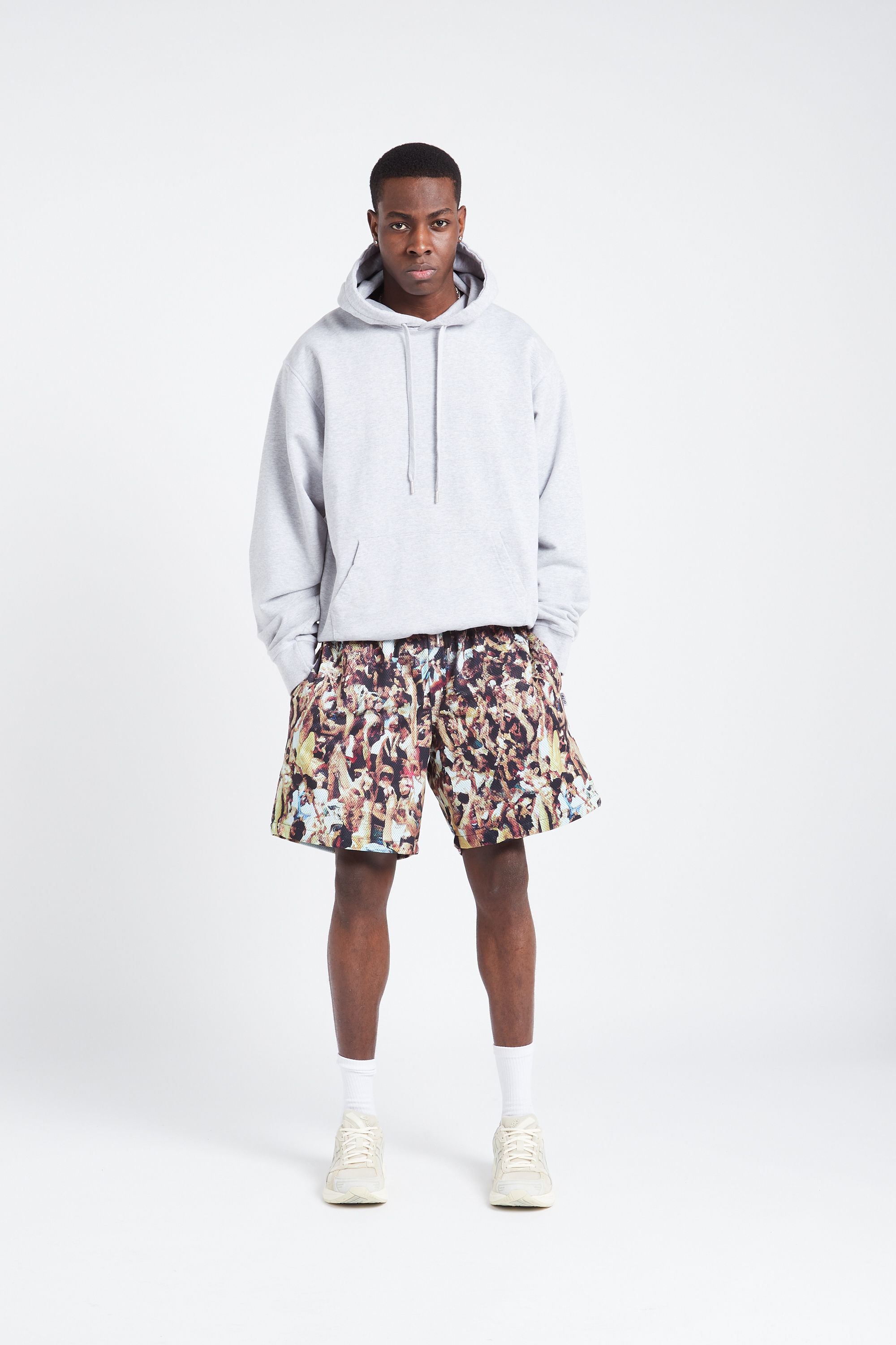 ARTE ANTWERP Hoodie  Hank Back Hearts Hoodie Gris
