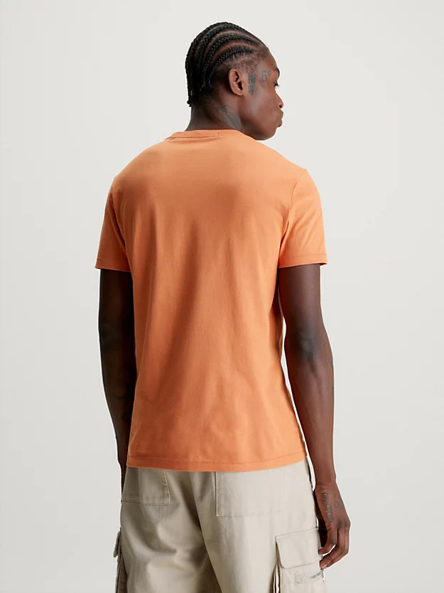 Camiseta slim fit com monograma