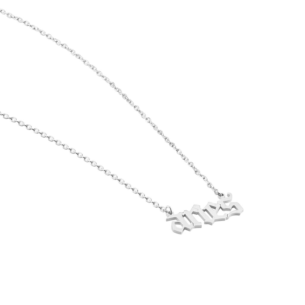 Collier Argent Blanc Astro
