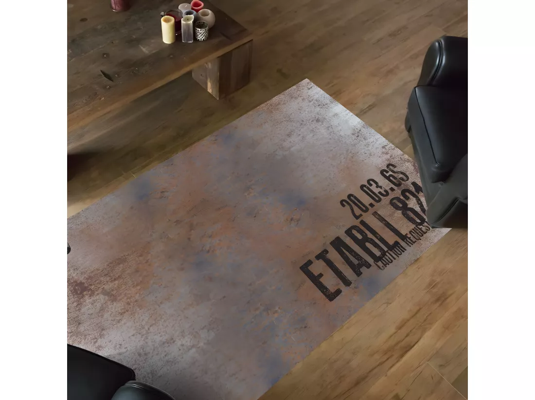Tapis Vinyle Large l120xH200cm - Full Metal - Vinyle