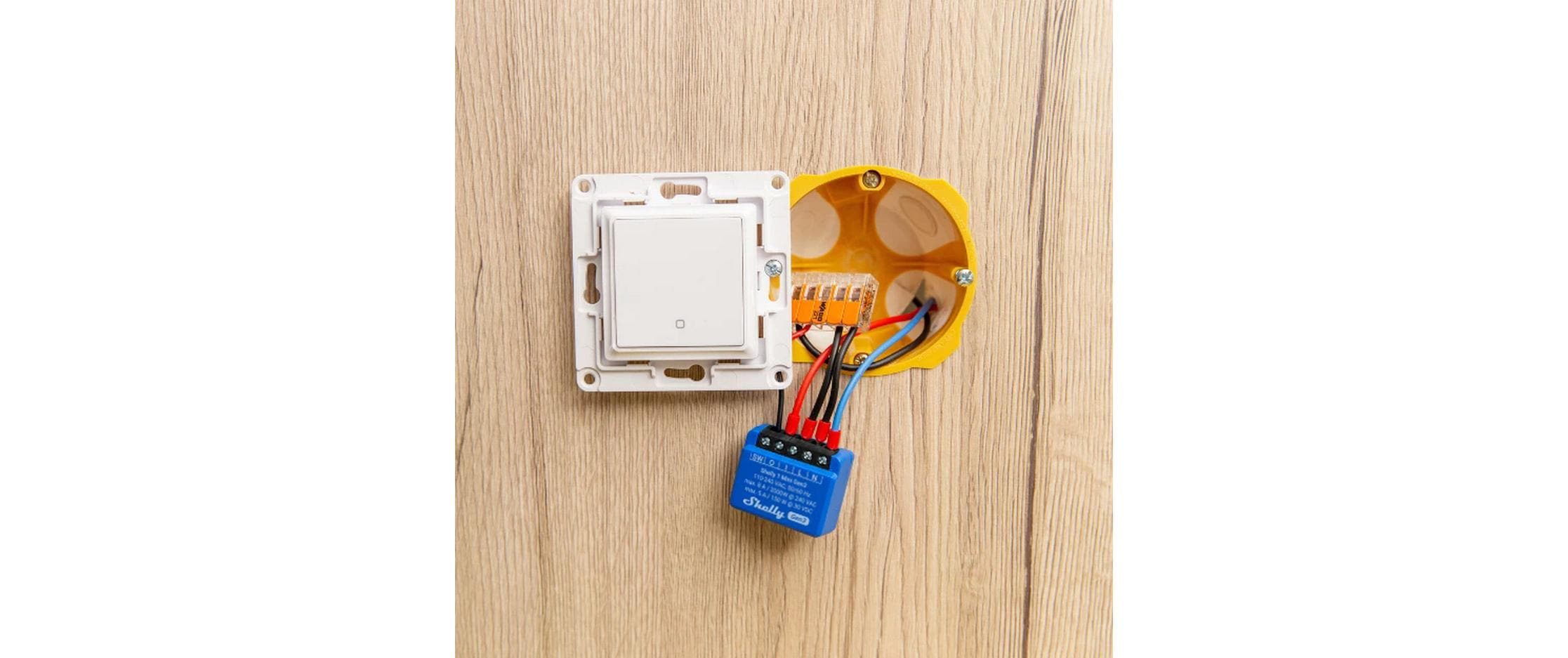WLAN-Schalter Mini Gen3, 2 StückWLAN-gesteuerter intelligenter Schalter, 1 Kanal, 8 A