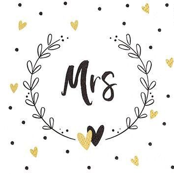 Mr&Mrs serviett 20pk