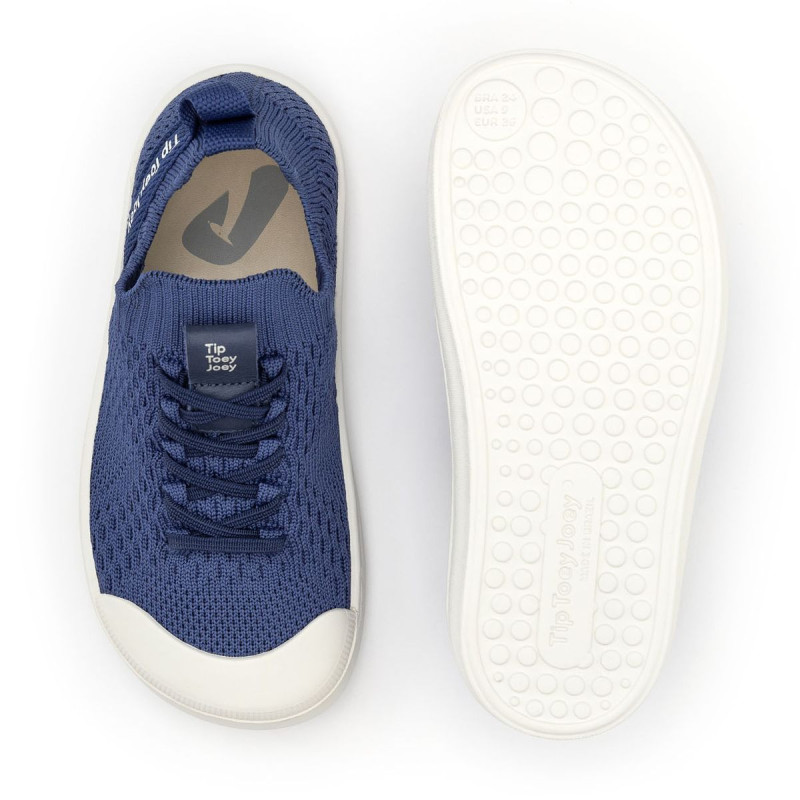 Tip Toey Joey Tip Toey Joey Kidos Sneakers Easy Columbia Knit Deep Ocean