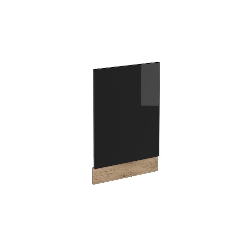 Vicco Geschirrspülerblende Küchenmöbel R-Line Solid Eiche Schwarz 45 cm modern