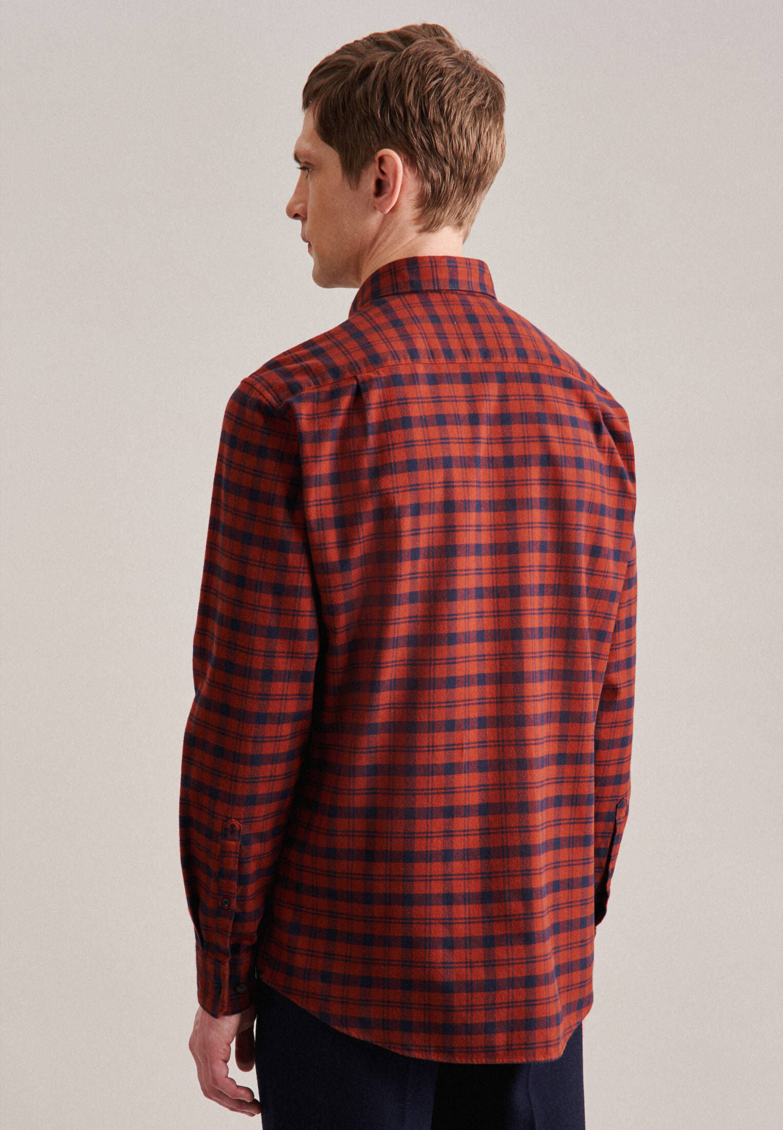 Seidensticker| Herren Casual Hemd Schwarze Rose